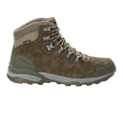 Bocanci Trekking Barbati Jack Wolfskin Refugio Texapore Mid-Maro/Kaki